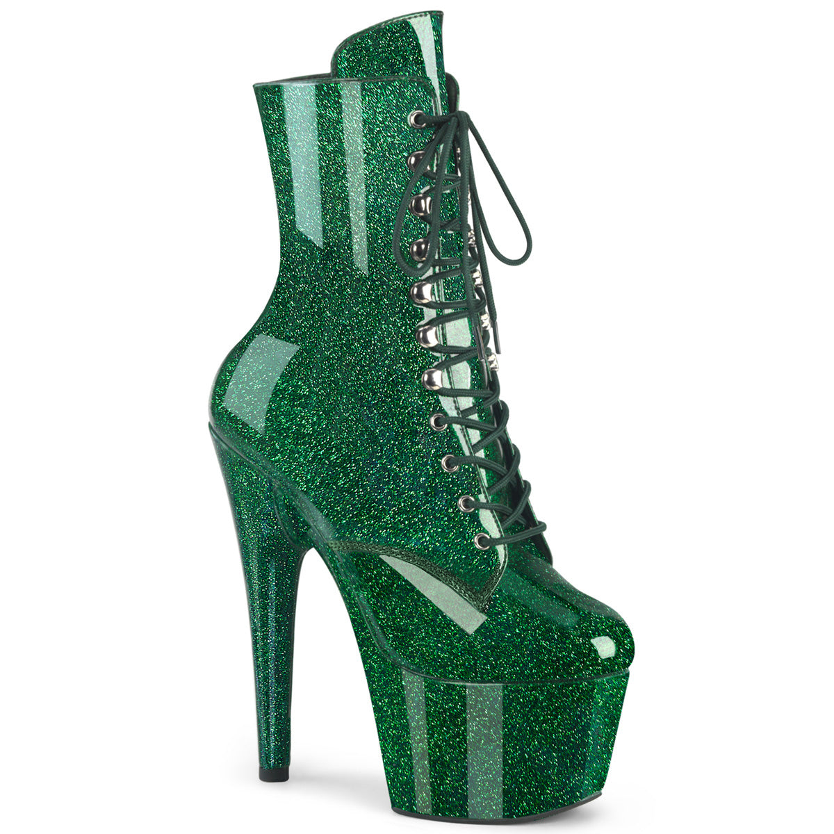 17CM/7inch High Heel Platform Ankle Boots, Glitter Lace-Up Stiletto Boots for Pole Dance, Party & Club – Pole with me