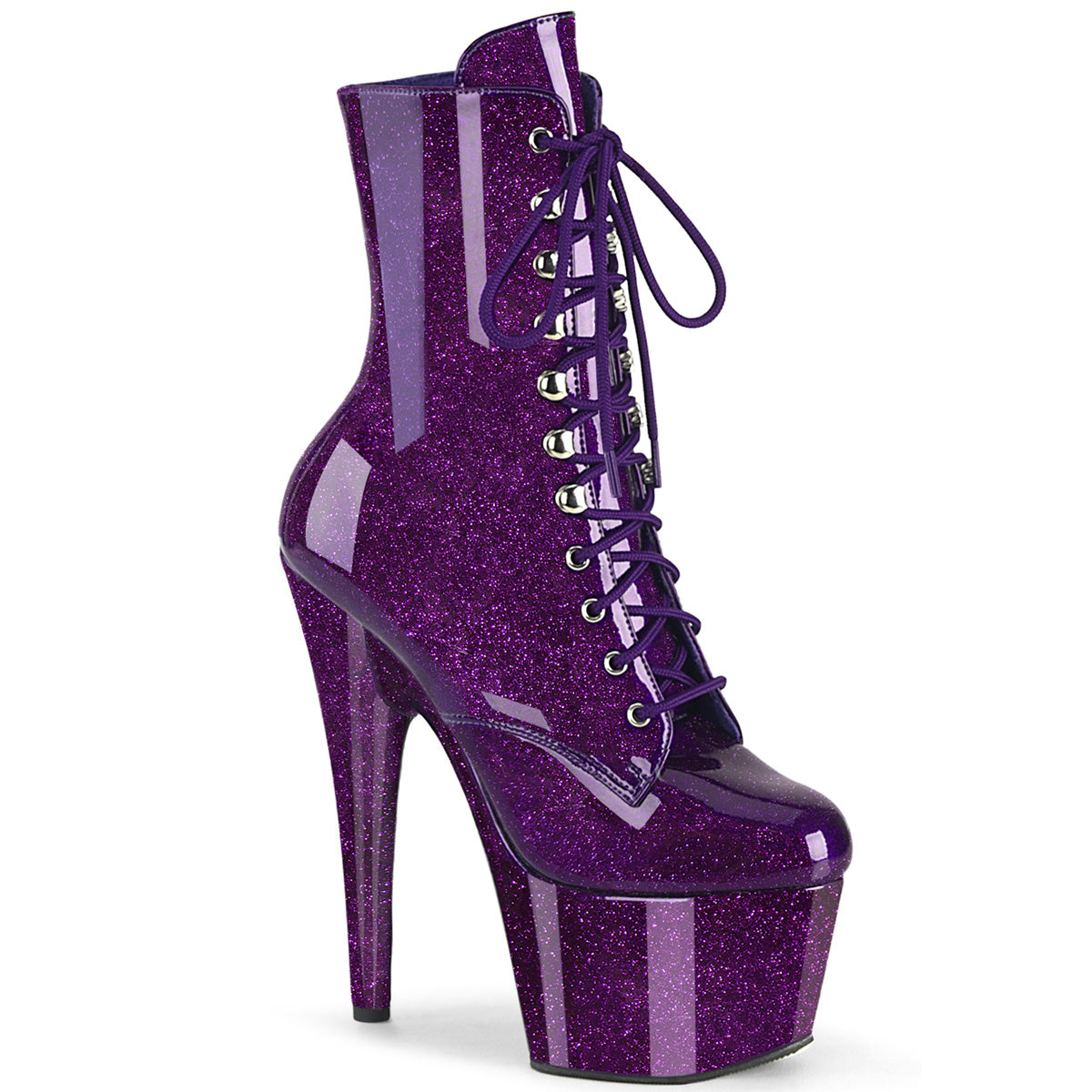 17CM/7inch High Heel Platform Ankle Boots, Glitter Lace-Up Stiletto Boots for Pole Dance, Party & Club – Pole with me