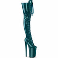 23CM/9inch Extreme High Heel Platform Thigh High Boots, Glitter Lace-Up Over The Knee Pole Dance Boots – Pole with me