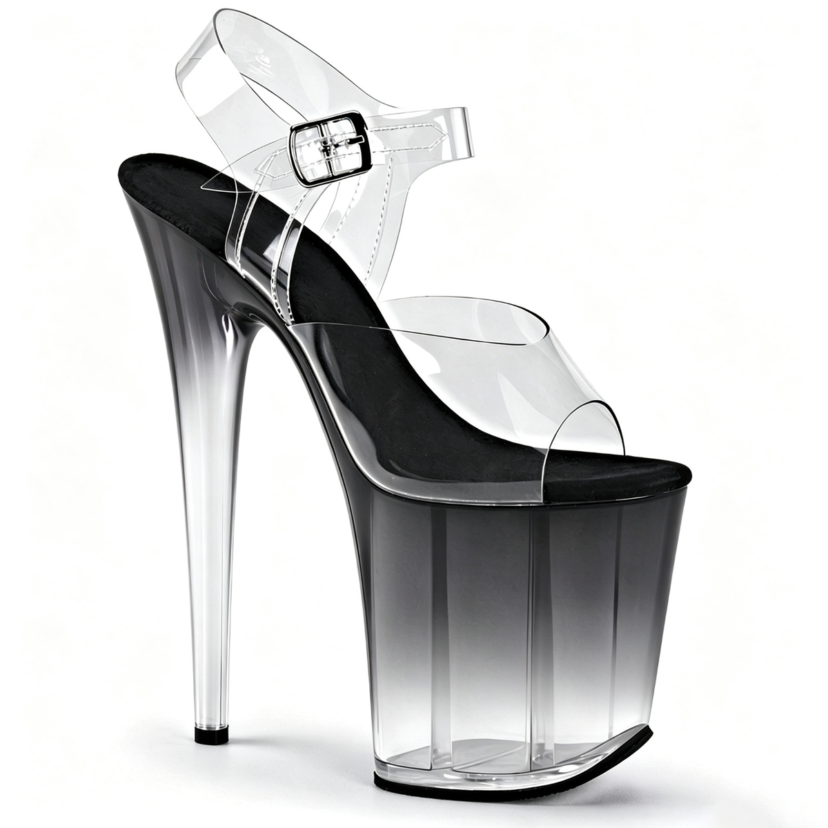 Polewithme 20CM/8Inch Clear Platform Pole Dance Heels