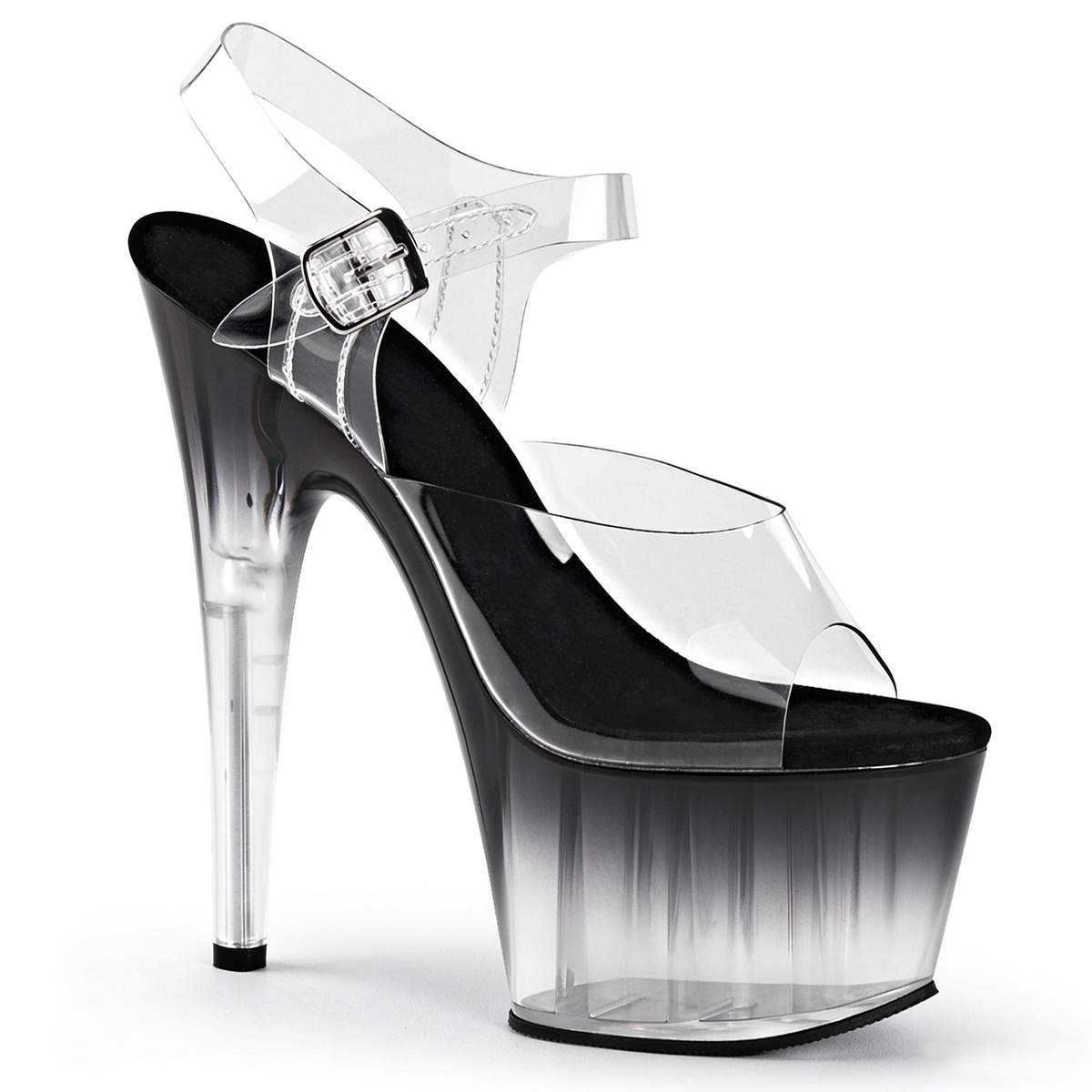 Pole with me 17CM//7inch Platform Heels – Clear Strap Pole Dance Sandals