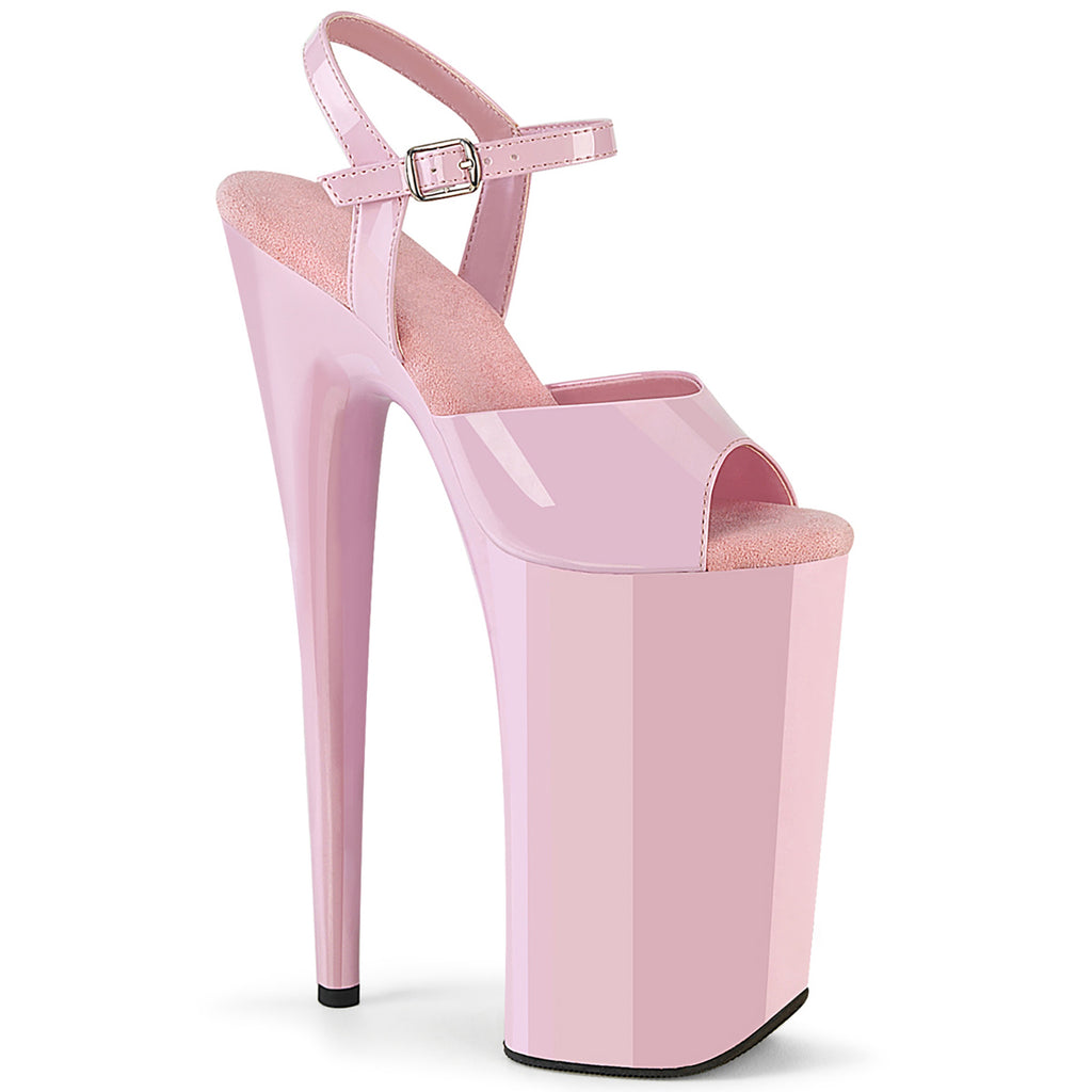 26CM//10inch Extreme High Heel Platform Sandals, Peep Toe Lace-Up Stiletto Pole Dance Sandals – Pole with me