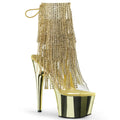 17CM/7inch High Heel chrome platform Sandals, Rhinestone Fringe Lace-Up Pole Dance Sandals for Stage & Club – Pole with me