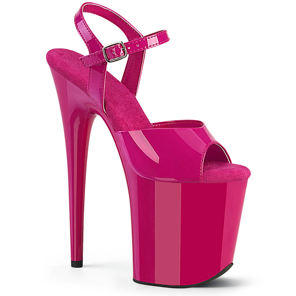 20CM/8inch High Heel Platform Sandals, Peep Toe Ankle Strap Stiletto Pole Dance Sandals – Pole with me